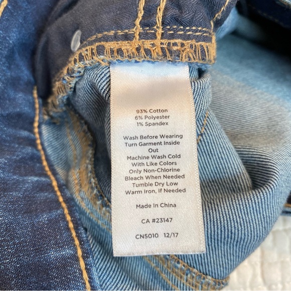 Talbots Straight Crop Denim Jeans Size 6 Blue Wash Mid Rise Casual Classic - Picture 10 of 14